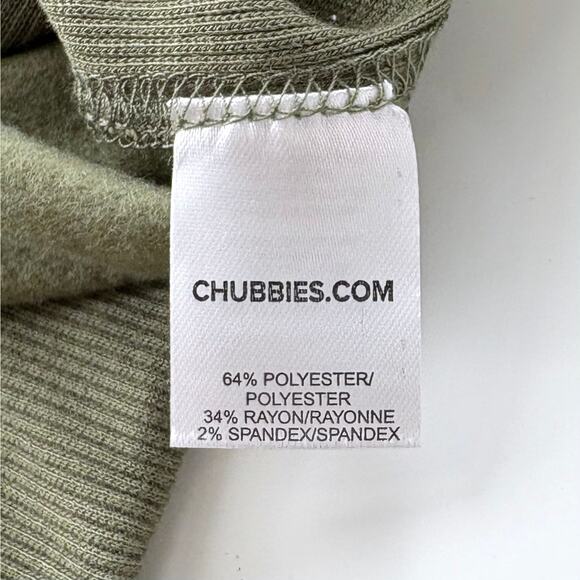 Chubbies The Moss Soft Terry Crewneck Sweater Size Large Pullover Flamingo NEW - Picture 11 of 14